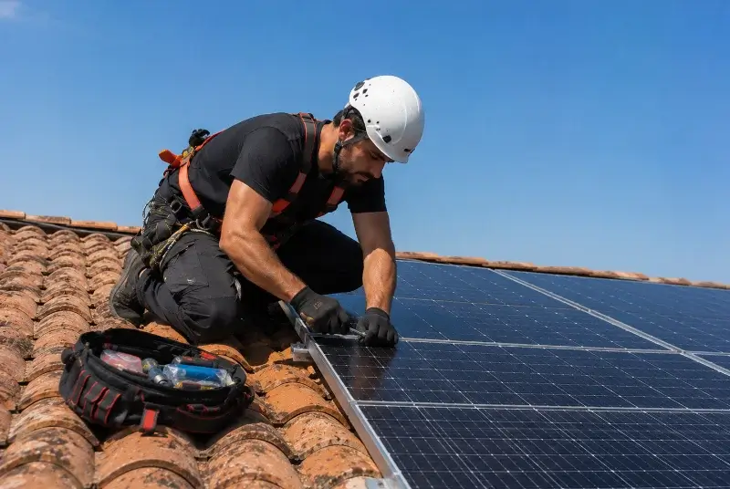 Maintenance et monitoring de panneaux solaires à Larmor-Plage